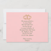 Calla lilies Wedding Einladung elegant (Rückseite)