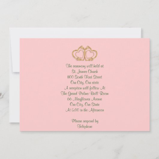 Calla lilies Wedding Einladung elegant (Rückseite)