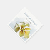 calla lilies Wedding personalisierte Servietten (Ecke)
