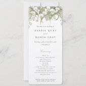 Calla Lilies Wedding Program Pastel Colors Einladung (Vorderseite)