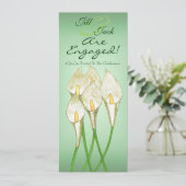 Calla Lilies (weiß) Einladung (Stehend Vorderseite)
