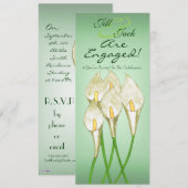 Calla Lilies (weiß) Einladung (Vorne/Hinten)