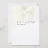Calla lilies with text space thank you card save the date (Rückseite)