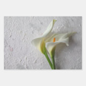 Calla lilies Wrapping Paper Set 3 Geschenkpapier Set (Vorderseite 2)