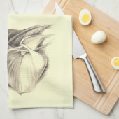Calla Lilies Zeichnend Küchentuch (Viertel Falte)