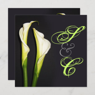 CALLA LILILIES WEDEDERINVITATIONEN/DIY-HINTERGRUND EINLADUNG