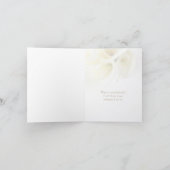 Calla lilis mit Textfläche danke (Innenseite)