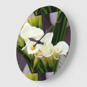 Calla Liliuhr Große Wanduhr (Winkel)