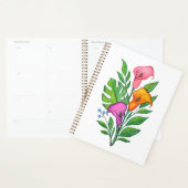 Calla Lillies Blumenzeichnung Buntstift Planer (Anzeige)