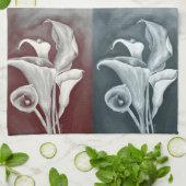 Calla Lillies Geschirrtuch (Gefaltet)