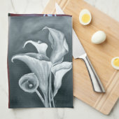 Calla Lillies Geschirrtuch (Viertel Falte)