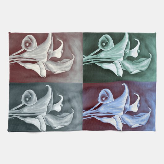 Calla Lillies Geschirrtuch (Horizontal)
