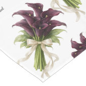 Calla Lillies Wreath Wedding Decor Newlyweds Großer Tischläufer (Ecke)