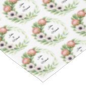 Calla Lillies Wreath Wedding Decor Newlyweds Tischdecke (Schrägansicht)