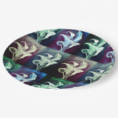 Calla Lilly - Bohemisches Muster Pappteller (Schrägansicht)