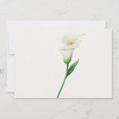 Calla Lilly Einladung (Rückseite)