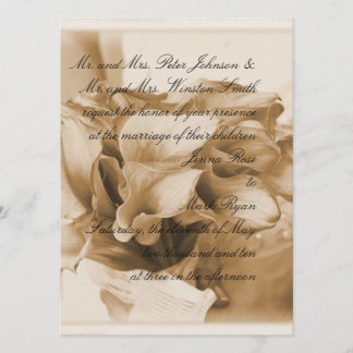 Calla Lilly Einladung