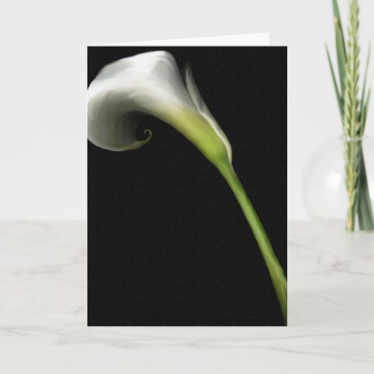 Calla Lilly Grußkarten Karte (Vorderseite)