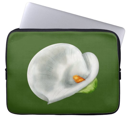 Calla Lilly Laptopschutzhülle (Vorderseite)