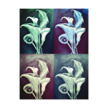 Calla Lilly Modernes Vintages Retro-Muster