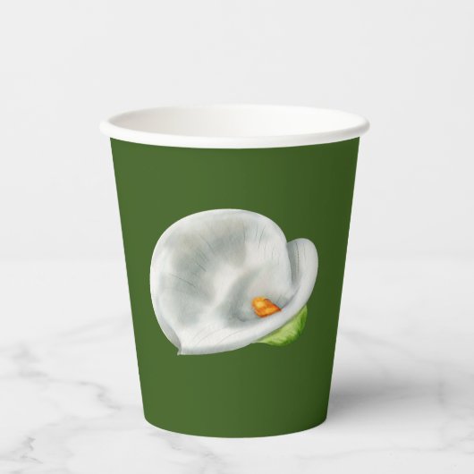 Calla Lilly Pappbecher (Vorderseite)