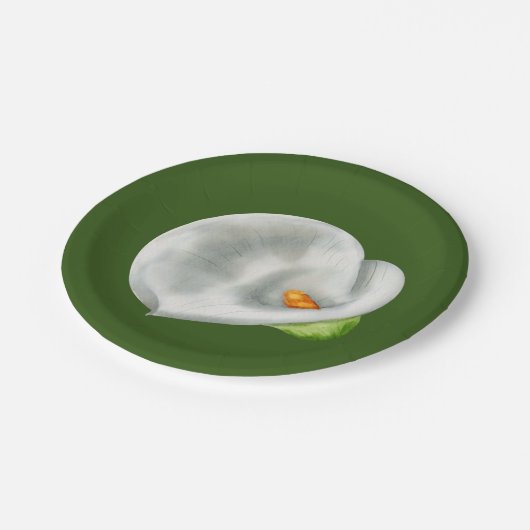 Calla Lilly Pappteller (Schrägansicht)