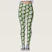 Calla Lilly Pattern Leggings (Vorderseite)