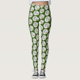 Calla Lilly Pattern Leggings