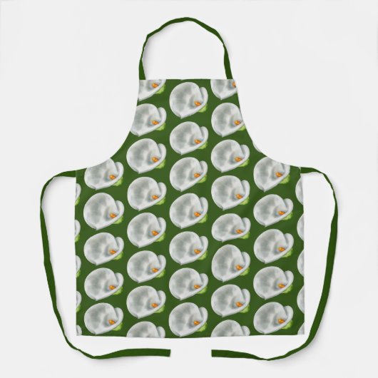 Calla Lilly Pattern Schürze (Vorderseite)