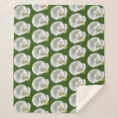 Calla Lilly Pattern Sherpadecke (Vorderseite)