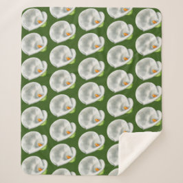 Calla Lilly Pattern Sherpadecke