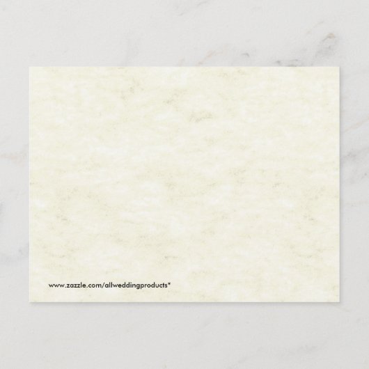 Calla Lilly Save the Date Card Ankündigungspostkarte (Rückseite)