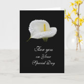 Calla Lilly: Spezieller Tag Karte (Gelbe Blume)