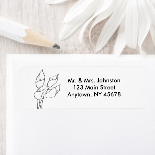 Calla Lily Address Label (Insitu)