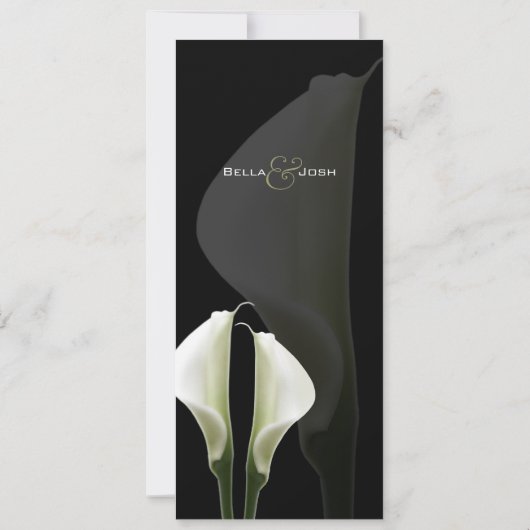 Calla Lily Ankündigung Datum freihalten (Rückseite)