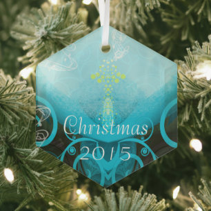 Calla Lily Aqua Ornament Aus Glas