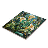 Calla Lily Art Nouveau Deko Fliese (Seite)