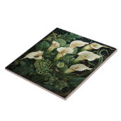 Calla Lily Art Nouveau Deko Keramik Tile Fliese (Seite)