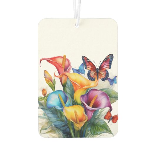 Calla Lily Autolufterfrischer (Rückseite)