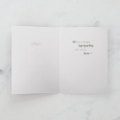 Calla Lily Beileid Karte (Innenseite)