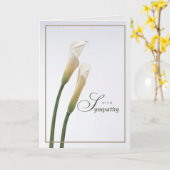 Calla Lily Beileid Karte (Gelbe Blume)