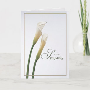Calla Lily Beileid Karte