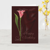 Calla Lily Birthday Karte (Gelbe Blume)