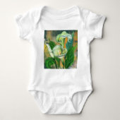 Calla Lily Blume Baby Bodysuit Baby Strampler (Vorderseite)