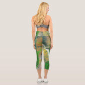 Calla Lily Blume Capri Leggings (Rückseite)