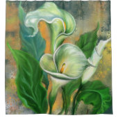 Calla Lily Blume Dusche Vorhang (Vorderseite)