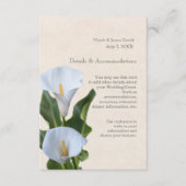 Calla Lily Blume Florenz Begleitkarte (Vorderseite)