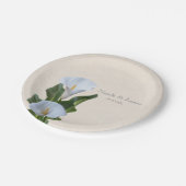 Calla Lily Blume Florenz Pappteller (Schrägansicht)