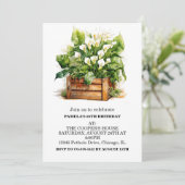 Calla Lily Blume Geburtstagsparty Einladungen (Stehend Vorderseite)