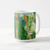 Calla Lily Blume Kaffee Tasse - Malerei (VorderseiteRechts)